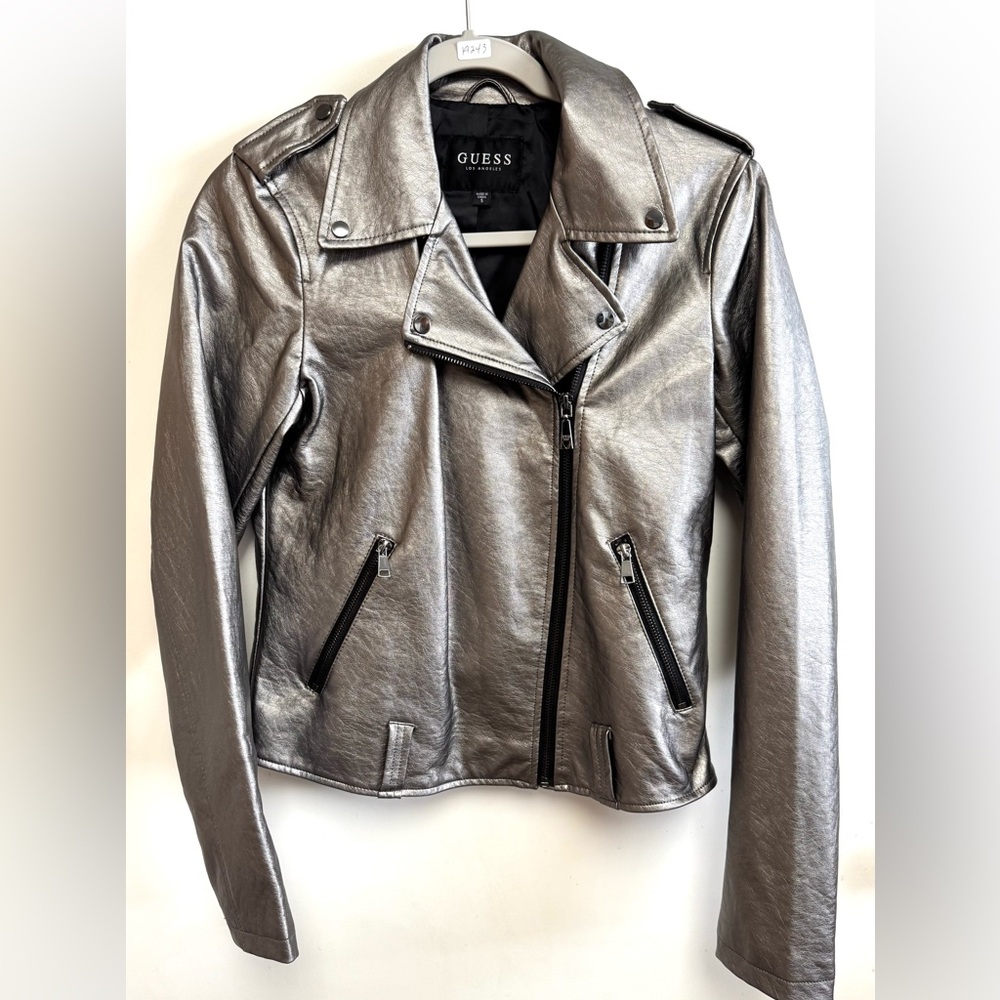 GUESS Bronze Moto Jacket, Women’s  Small